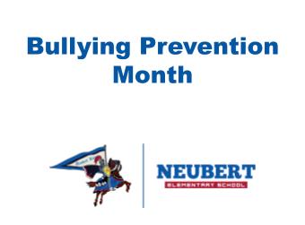 National Bullying Prevention Month